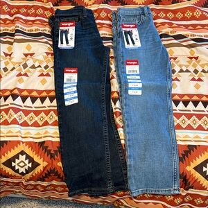 Wrangler Boy's Slim Jeans - Dark Blue and Light Blue